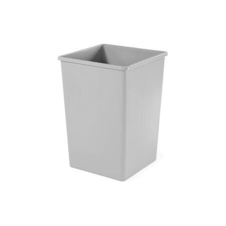 Rubbermaid Commercial 35 Gallon Square Rubbermaid Waste Receptacle - Gray FG395800GRAY